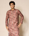 Manyavar Men Rust Radiance Kurta