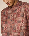 Manyavar Men Rust Radiance Kurta