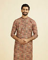 Manyavar Men Rust Radiance Kurta