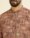 Manyavar Men Rust Radiance Kurta