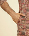 Manyavar Men Rust Radiance Kurta
