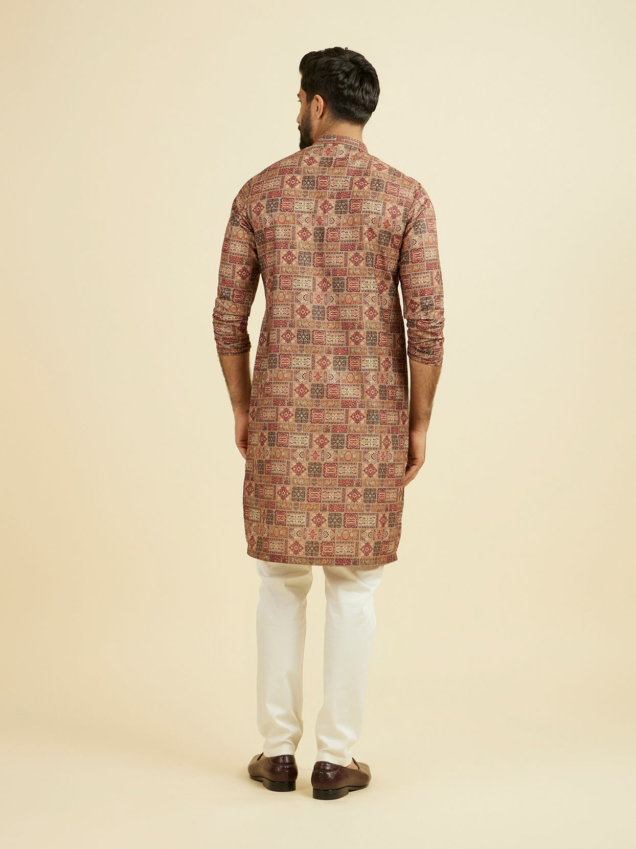 Manyavar Men Rust Radiance Kurta