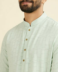 Manyavar Men Light Mid Green Kurta