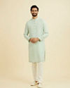 Manyavar Men Light Mid Green Kurta
