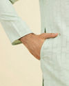 Manyavar Men Light Mid Green Kurta