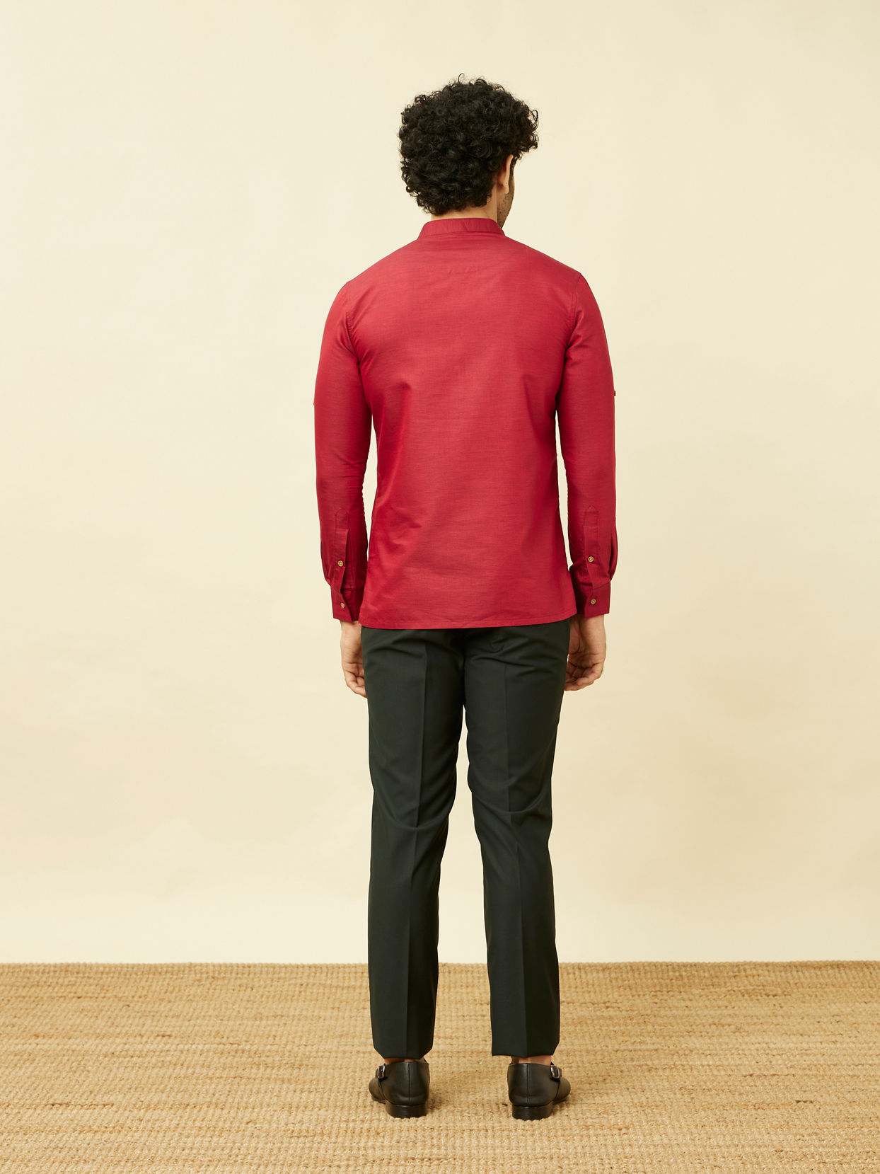 Red Chilli Pepper Short Kurta image number 4