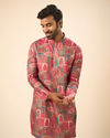 Radiant Coral Mid Length Kurta