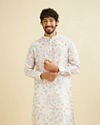 Manyavar Men Aqua Green Festivity Kurta