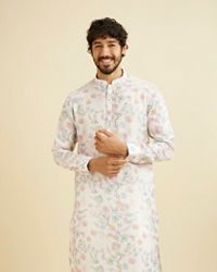 Manyavar Men Aqua Green Festivity Kurta