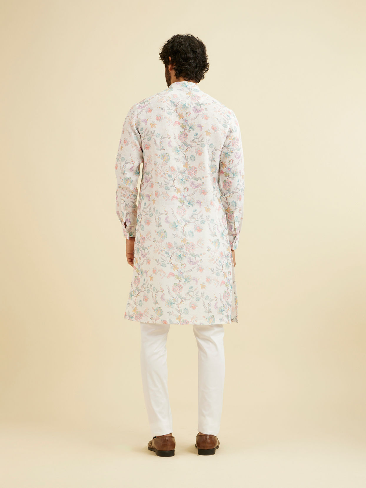 Manyavar Men Aqua Green Festivity Kurta