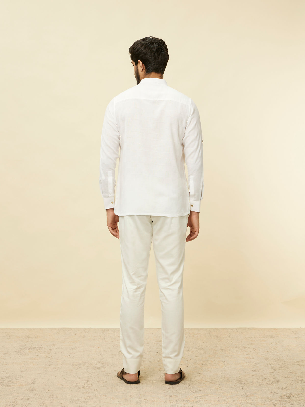 Whisper White Classic Short Kurta image number 3