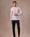 Manyavar Men Lilac Elegance Short Kurta
