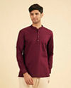 Wine Cotton Fiesta Kurta