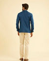 Manyavar Men Teal Blue Soiree Short Kurta