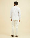 Manyavar Men Warm White Classic Short Kurta