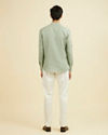 Manyavar Men Sage Green Classic Short Kurta