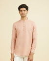 Rose Pink Classic Short Kurta