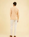 Manyavar Men Gleaming Peach Kurta