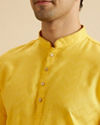 Manyavar Men Mustard Melody Short Kurta