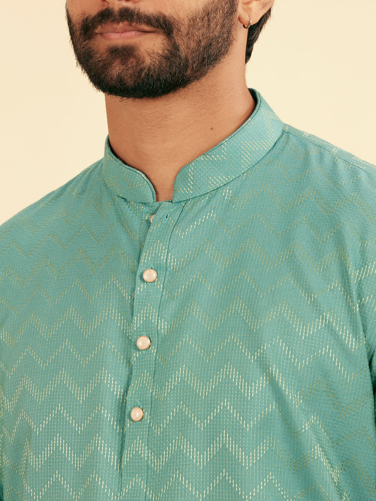 Manyavar Men Emerald Short Kurta Ensemble