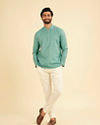 Manyavar Men Emerald Short Kurta Ensemble