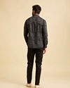 Manyavar Men Charcoal Radiance Short Kurta