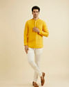 Manyavar Men Mustard Cotton Kurta
