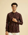 Dazzling Maroon Splendor Kurta