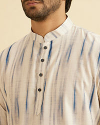 Manyavar Men Cream Elegance Kurta