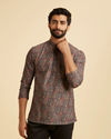 Manyavar Men Blue Resplendence Kurta