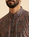 Manyavar Men Blue Resplendence Kurta