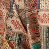Rust And Beige Abstract Printed Short Kurta