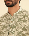 Manyavar Men Light Mid Green Classic Short Kurta