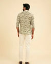 Manyavar Men Light Mid Green Classic Short Kurta