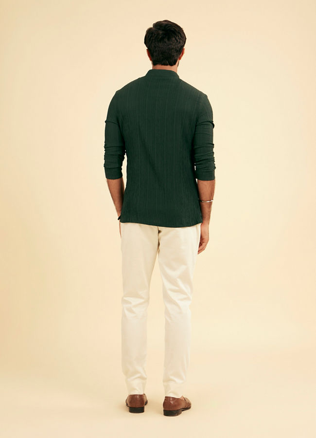 Manyavar Men Emerald Allure Short Kurta