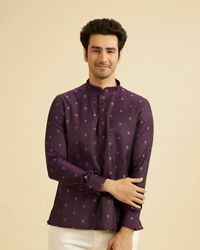 Manyavar Men Purple Majesty Kurta