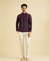 Manyavar Men Purple Majesty Kurta