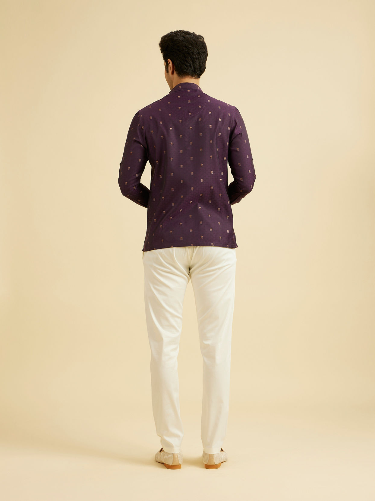 Manyavar Men Purple Majesty Kurta