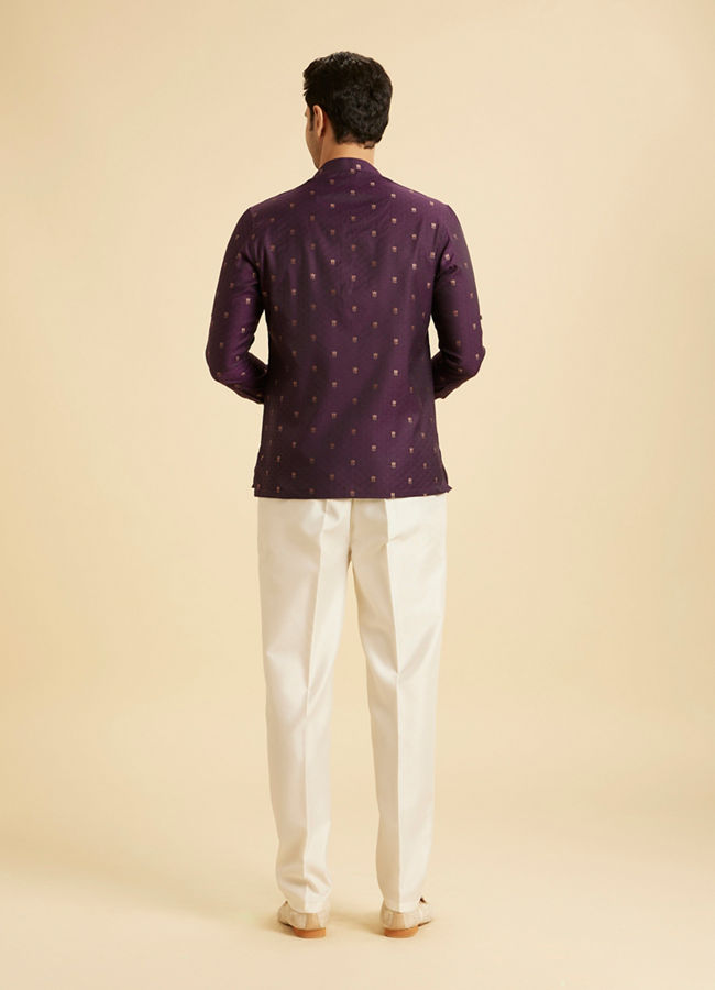 Manyavar Men Purple Majesty Kurta
