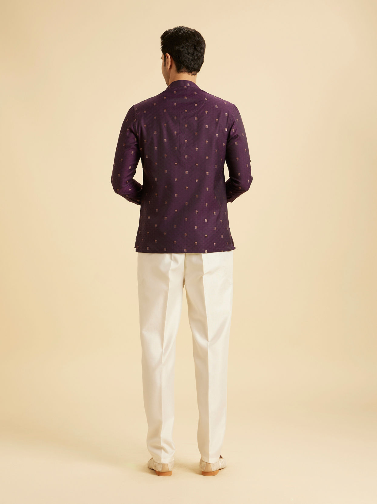 Manyavar Men Purple Majesty Kurta