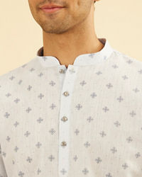 Manyavar Men Azure Elegance Short Kurta