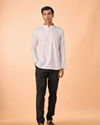 Manyavar Men Elegant White Short Kurta