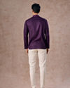 Manyavar Men Regal Purple Kurta Short Kurta