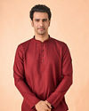 Maroon Magnificence Short Kurta