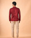 Manyavar Men Maroon Magnificence Short Kurta