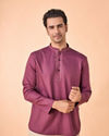 Lustrous Purple Short Kurta
