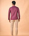 Manyavar Men Lustrous Purple Short Kurta