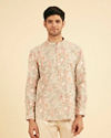 Peach Royal Elegance Kurta