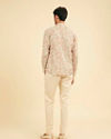 Manyavar Men Peach Royal Elegance Kurta