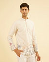 Beige Radiance Cotton Short Kurta